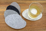 Secret Pond Wool Felt Coasters 5mm Thick