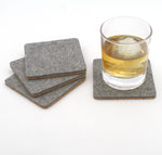 Square Cork Backed Felt Coasters