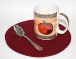 9" Round Wool Felt Trivet 5mm Thick