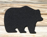 wool felt coasters bear