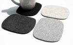 Cobblestones Oversized Wool Felt Coasters in 5mm Thick