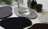 Secret Pond Wool Felt Coasters 5mm Thick