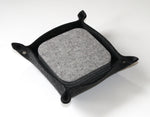 Square Merino Wool Felt Coasters with Holder
